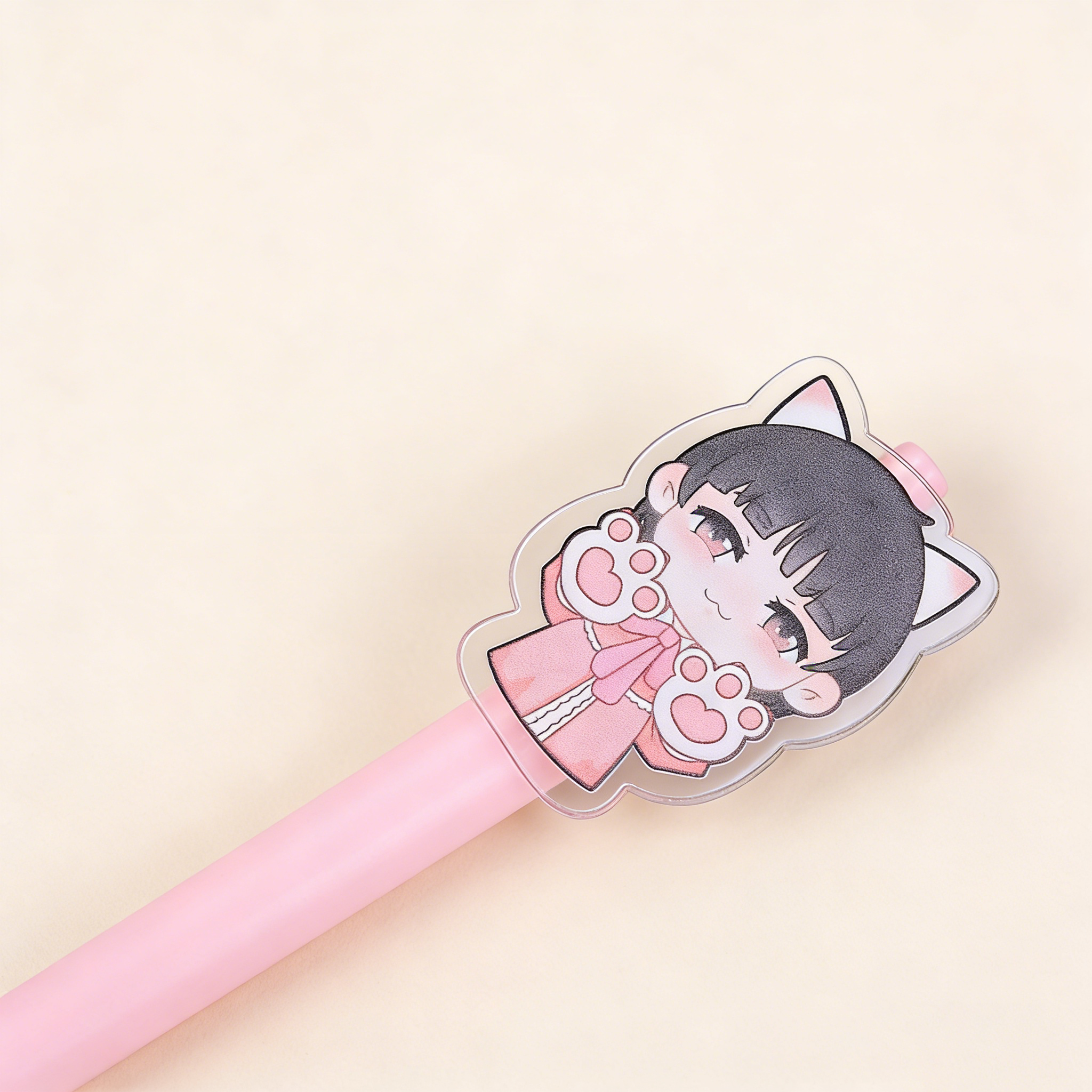 High-Appearance Level Elementary School Stationery Custom Logo Neutral Pen with Capybara Box Black Ballpoint Pen