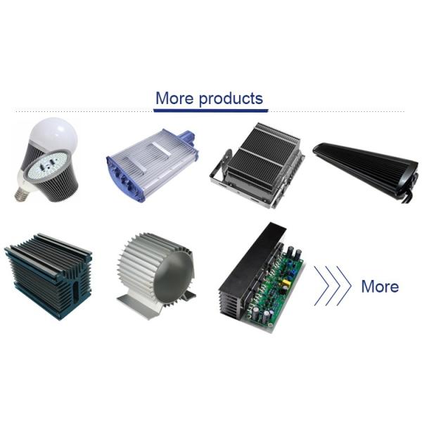 High Performance 250mm Aluminium Heat Sink Profiles / Aluminum Heatsink Extrusion