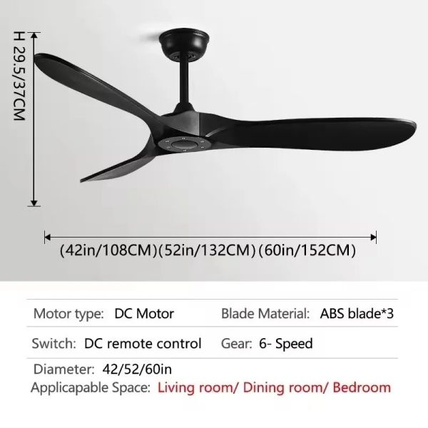 Luxury Ceiling Fan Light Remote LED Electric Fan Light with glass lampshade metal Stealth Fan Light (WH-VLL-28)
