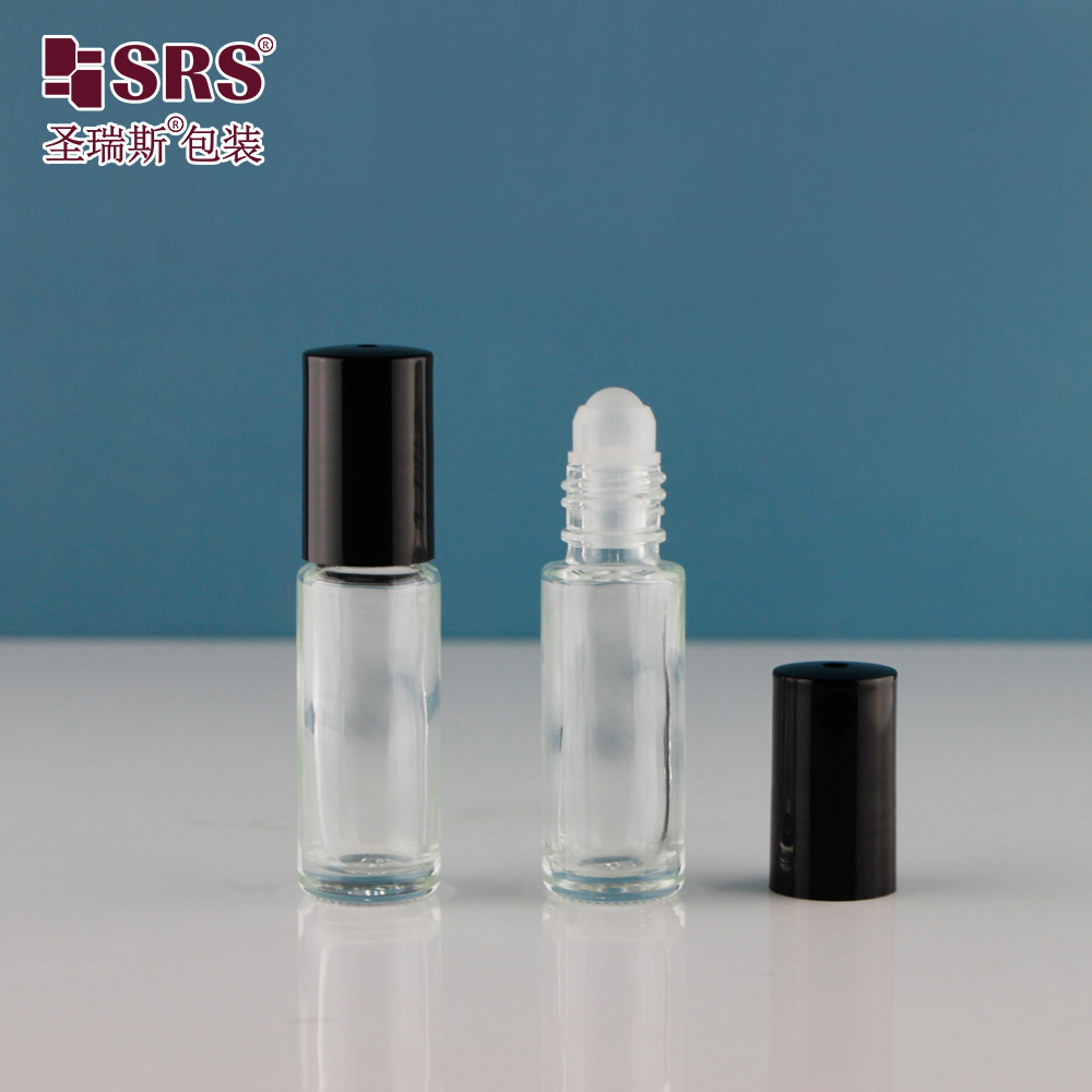 4ml Comprehensive Customization Leak Proof Molded Glass Roll On Bottle For Travel Essential Oil Sample Packaging