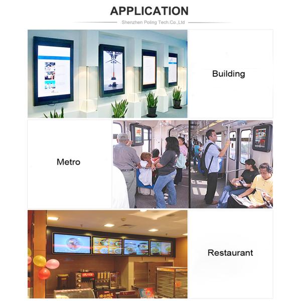 43 Inch Shopping Mall Wall Mount Digital Signage Kiosk