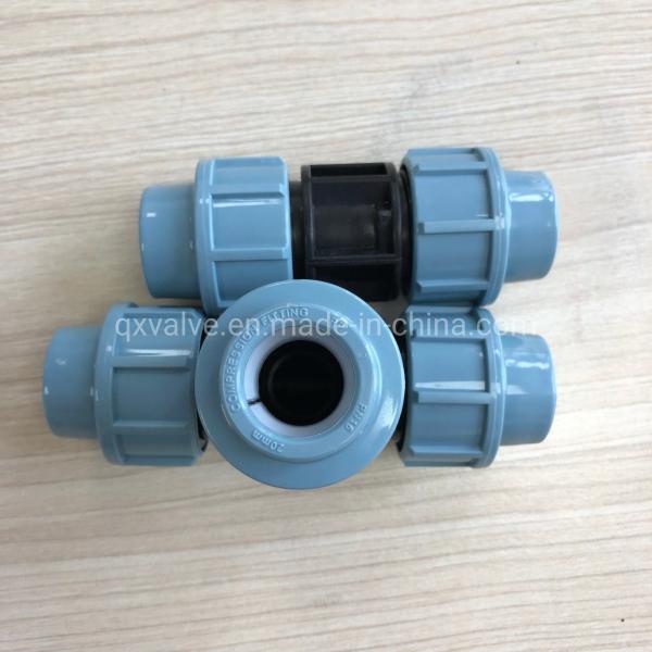 PP Compression Fitting Pipe Coupling Joint Female Adapter 63mm with Long Service Life