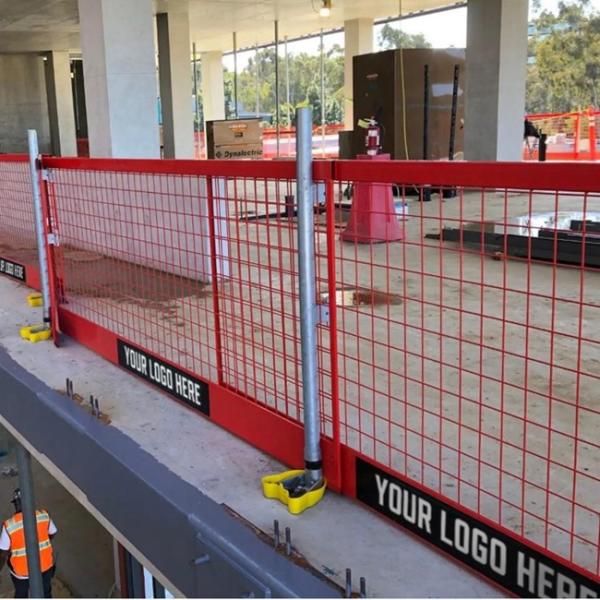 Square Based H2m Double Wire Welded Fence 55X200mm