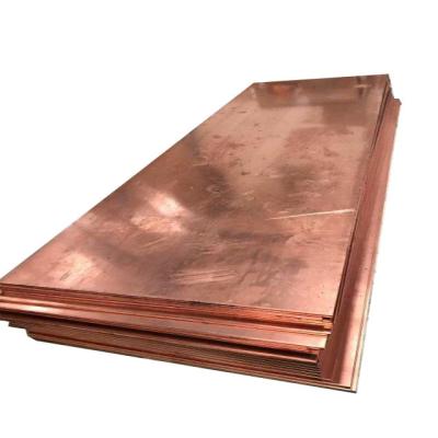 Placa de cobre de alta precisão Placa de metal C10200 C18150 C17510 4X8 Cu-Dhp latão 6 mm