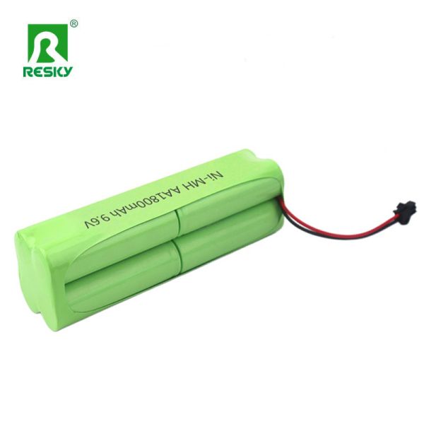 Rechargeable Ni-Mh Cylindrical Batteries AA 9.6v 8s 1800mAh Power Battery Packs 