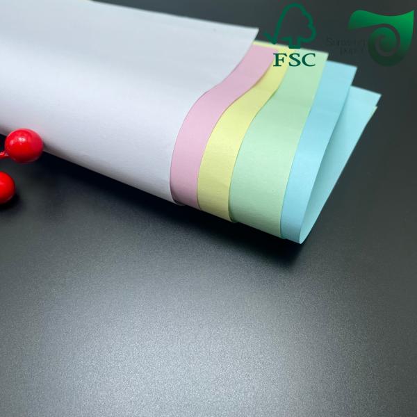 FSC 9.5   5.5 Premium Carbonless Computer Paper  White   Colored Options