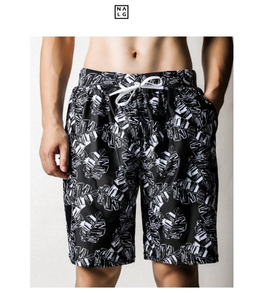 2018 newest design men's summer cool dye sublimation printed beach short Mens Waterproof Swim Trunk