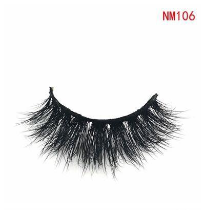 Full Strips Mink 3d Hair Lashes Thick Cross Long Lashes Wispy Fluffy Eye Makeup Tools NM106