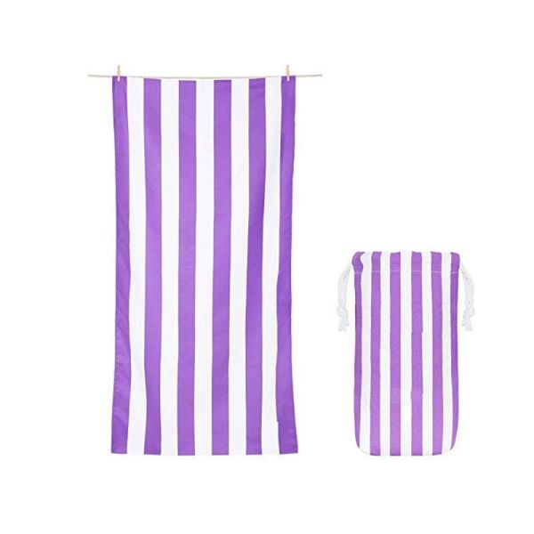 High Quality Stripe Towel Super Absorbent Printed Microfiber Suede Towel
