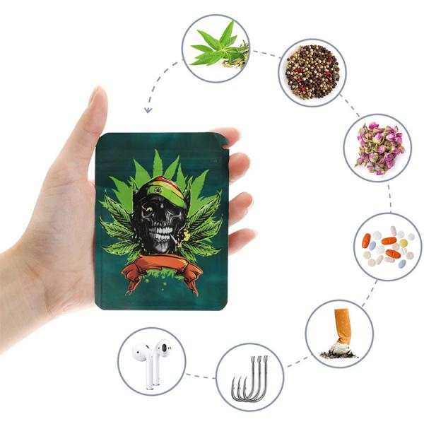 3x4 Inch 100 Micron Mylar Aluminum Foil Bag Odorless For Herbs