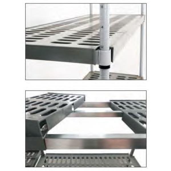 Commercial Polymer Shelving And Plastic Stainless Steel Chromed Plated With Powder Coated Wire Shelf