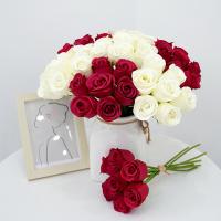 Simulated 7-head Rose Wholesale Imperial Concubine Rose Handheld Rose Bundle Home Furnishings Hotel Wedding Hall Decoration