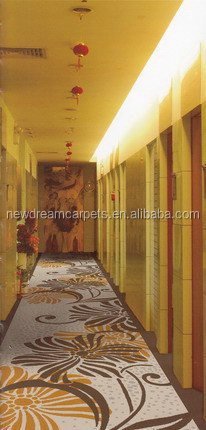100% Nylon Printing Hotel Carpet for Reception Room and Bed Room in Various Colors