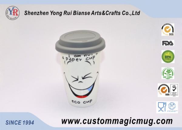 Unique Eco-friendly Custom Design Starbucks Ceramic Mug with Lid