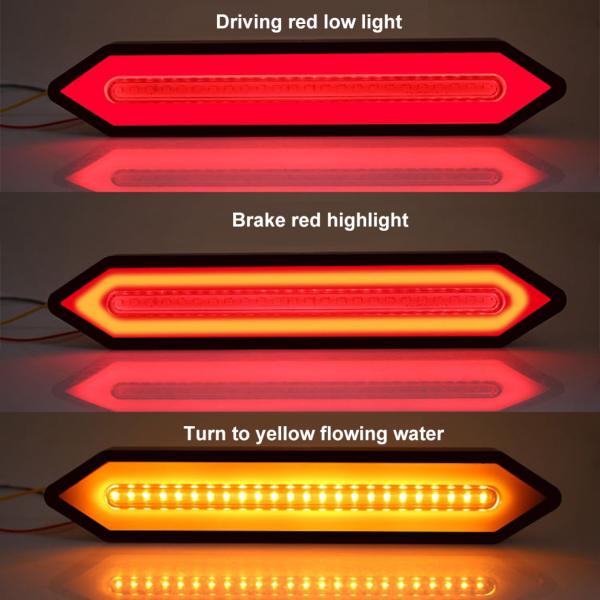 Red Yellow 24V Universal LED Tail Light Pilot Lamp For Car For Motorcycle