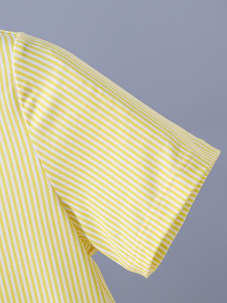 Children Custom T Shirts Stripe Design 8T-14T Machine Washable