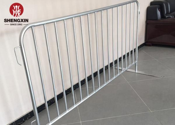 Temporary 1mx2m Crowd Control Barrier Metal Pipe Steel For Event