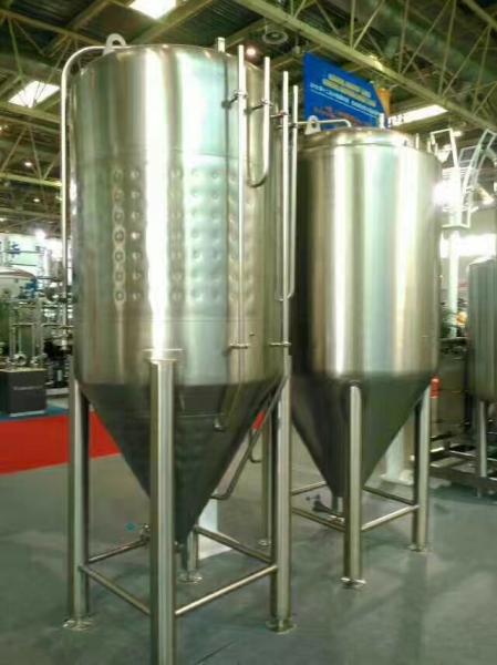 2000L Large Scale Brewing Equipment 304 Sanitary Pumps With VFD Controls