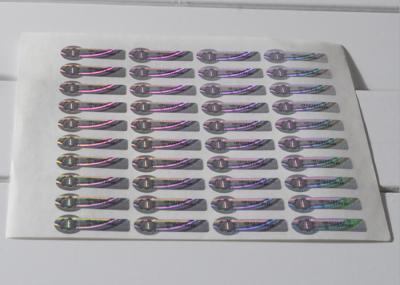 Color - Changing Silver Security Hologram Sticker With Scratch Off Code