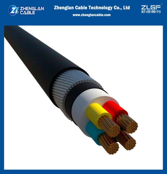 0.6/1kv LV basse tension SWA câble blindé souterrain 4x95 mm2 CU/XLPE/PVC/SWA/PVC IEC60520-1