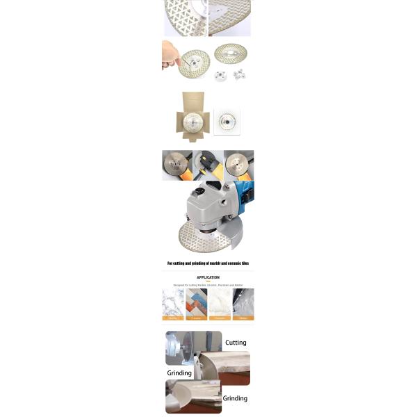 диск диаманта 115мм 125мм гальванизируя для вырезывания циркулярной пилы конкретного