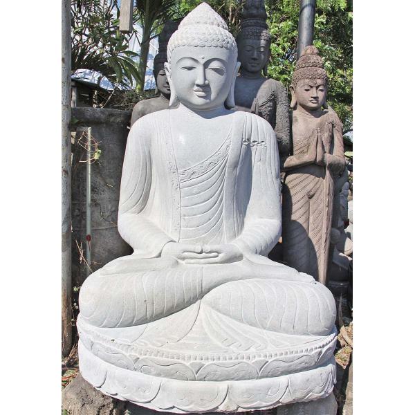 White Marble Sarnath Buddha Sculpture