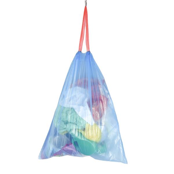 Kitchen Drawstring Garbage Bags Roll in LLDPE Material with Customized Logo