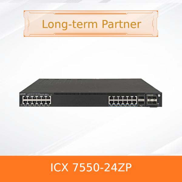 Коммутатор RUCKUS ICX 7550-24ZP с высокой плотностью портов Multigigabit PoE++ и