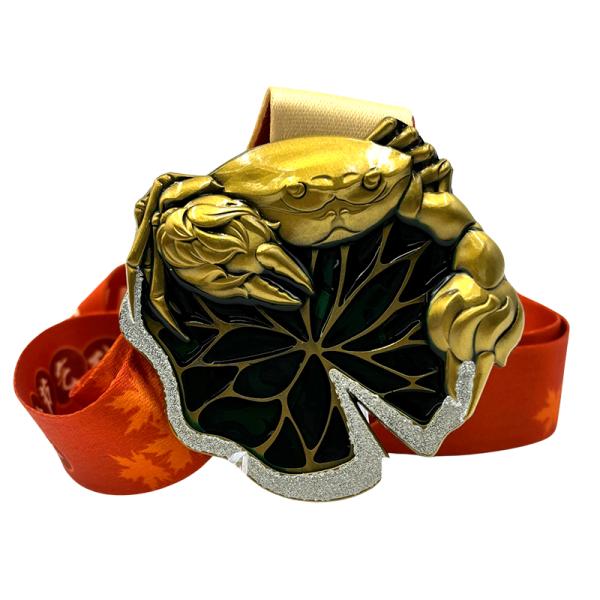 3KM Finisher Medalla de esmalte suave Premio de recuerdos Medallas para eventos deportivos