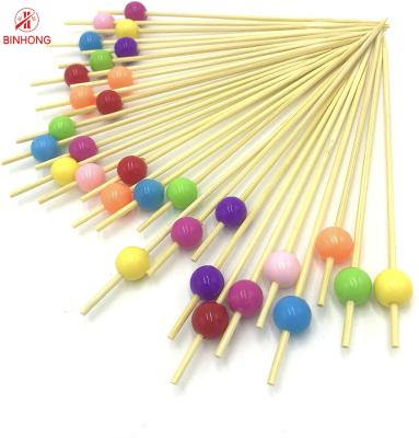 Varas coloridas decorativas do espeto do fruto da cabeça 9cm do coração