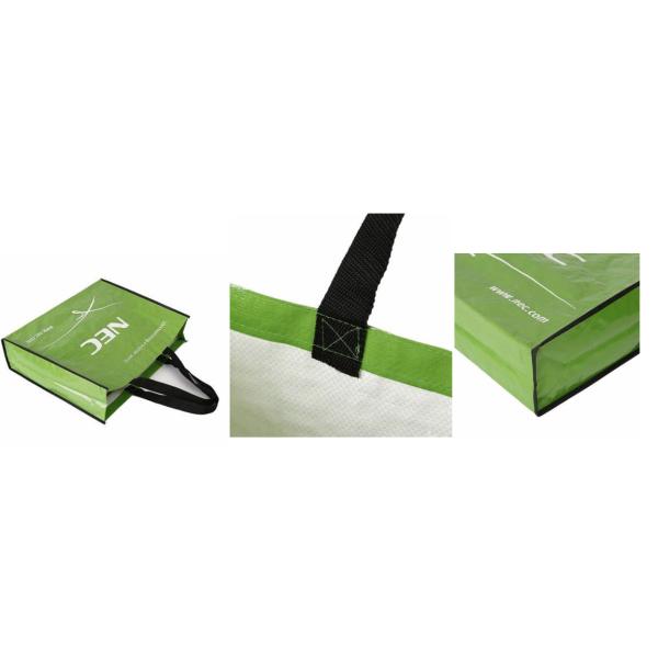 Laminated PP Nonwoven Tote Bags Eco Friendly 120g 14
