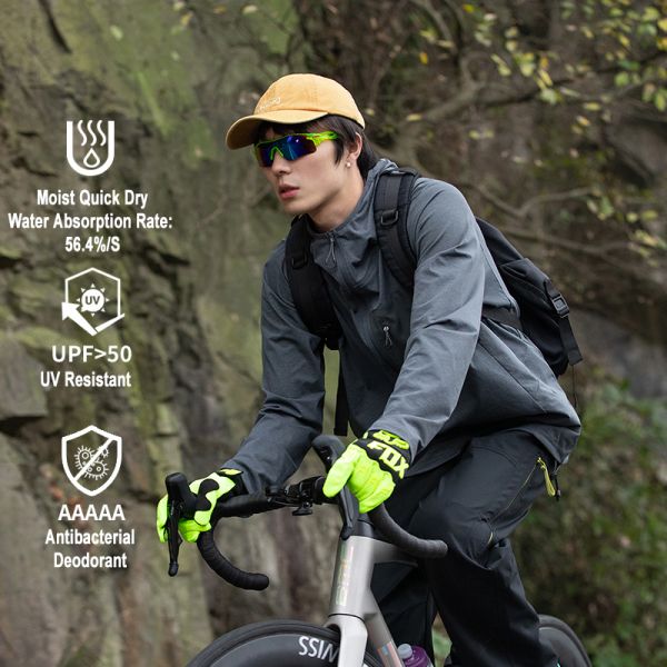 Quick Dry Anti-UV Antibacterial Hooded Pullover, Forest Style Outdoor Long