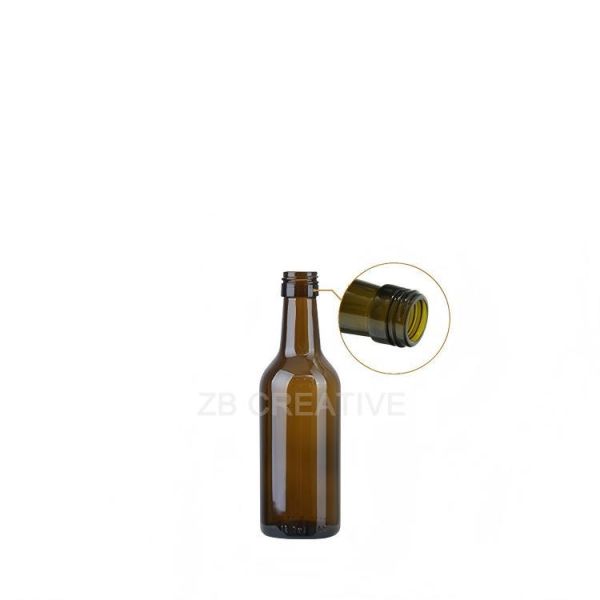 187ml Piccolo Bordeaux Glass Bottle Screw Top For Airline Wine 160g 1008S