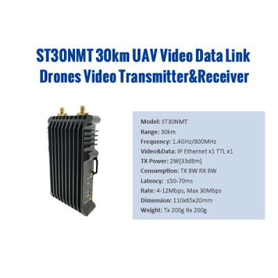 transmissor video cifrado 30km do UAV da inspeção do gás de óleo 1.4G