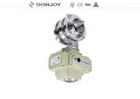 Sanitary 4 Inch 316 Switch Type 3PC Weld Butterfly Valve
