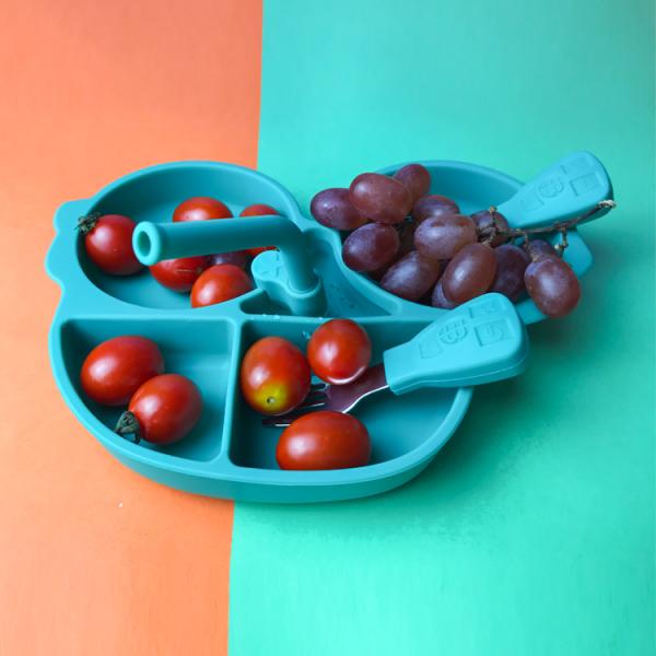 Baby Feeding Silicone Spoon Set Customized Car Shape Bpa Free