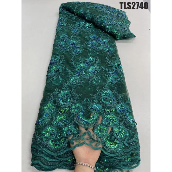 2023  Supoo  Latest fashion wholesale price beautiful french lace with sequins