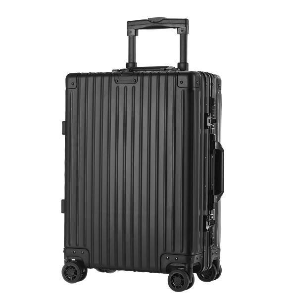 Modern Travel Companion TSA Lock and 360° Spinner Wheels on Lightweight Aluminum Frame Rolling Luggage for Holiday Trips