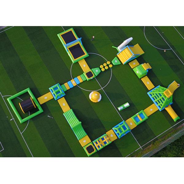Attractive Inflatable Water Play Obstacle Course , Giant Inflatable Floating Water Park