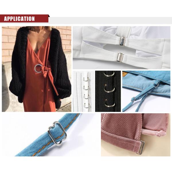 Niris Lingerie High Quality Swimsuit Metal Ring Metal Zinc Alloy Bra Adjuster And Slider Wear Buckle