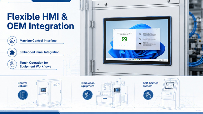 Industrial HMI Tablet for Production Lines 15.6 Inch Monitors Equipment and Processes