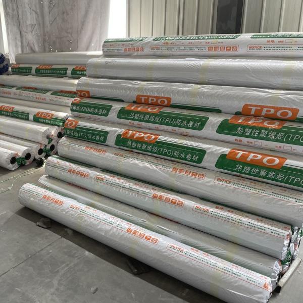 Membrane de toiture à plâtre en polyolefine TPO thermoplastique Membrane imperméable
