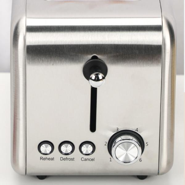 850W Toaster de ajuda de cozinha de aço inoxidável