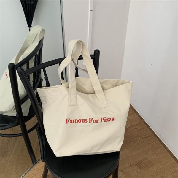 Daily School Life Canvas Tote Bag for Shopping Practical and Versatile Design