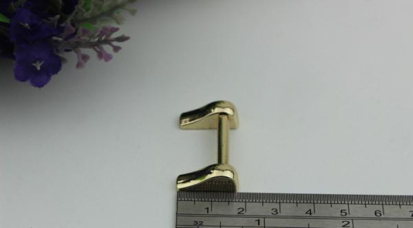 Fashion bag light gold color zinc alloy metal fitting 20 mm arch bridge for purse
