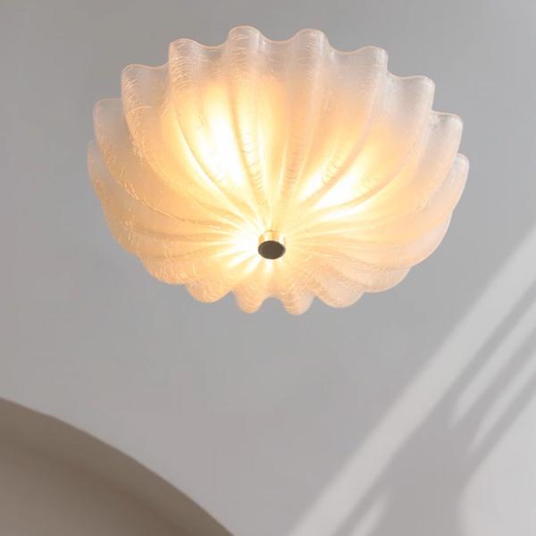 JYLIGHTING Lampe de plafond de chambre de style moyen ancien Entrée française Luxe Bauhaus Design de verre Corridor Chambre d'enfants