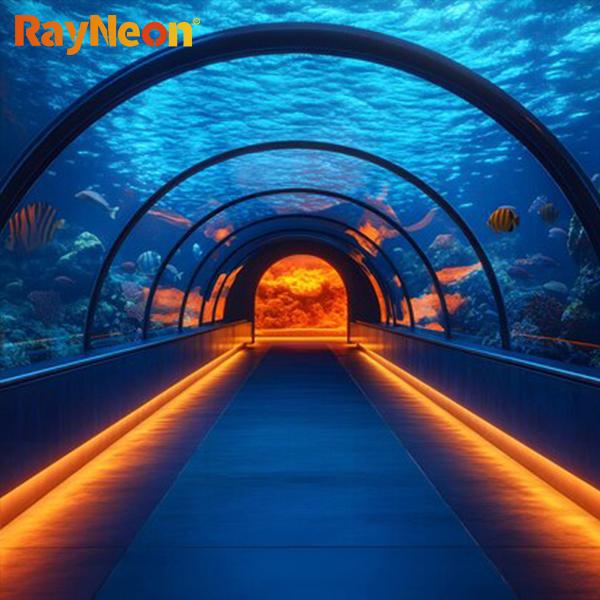 10 * 10 Neon LED Silicone Light Strip 180 Degree Flexible Waterproof Neon Strip Lights