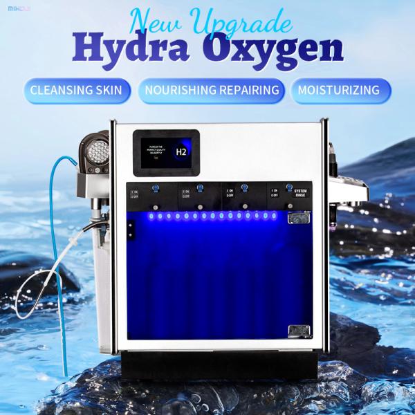 Commercial Hydrafacial Machine with 1 Year Warranty 3 Handles and 220W Working Power for Skin Rejuvenation