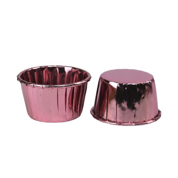 Aluminum Metallic Gold Silver Foil Paper Baking Cups
