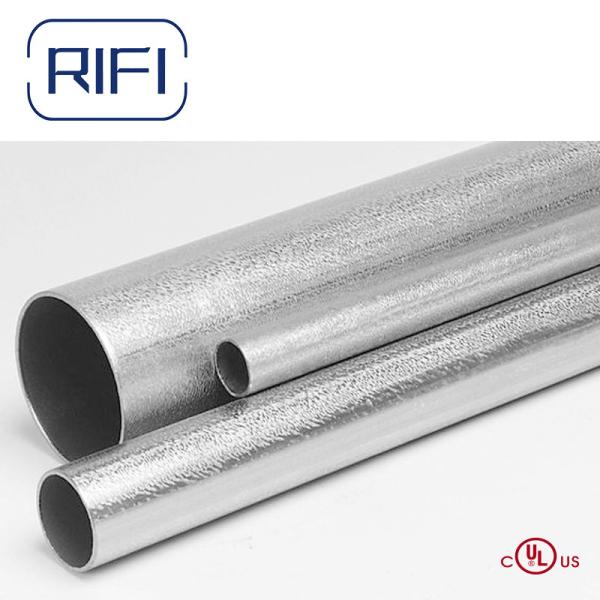 EMT Conduit Pipe UL797 ANSI C80.3 0.85MM-1.4MM Thickness with Conduit Fittings Supply